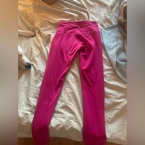 lightly used pink lululemon wunder train high rise tight 25”